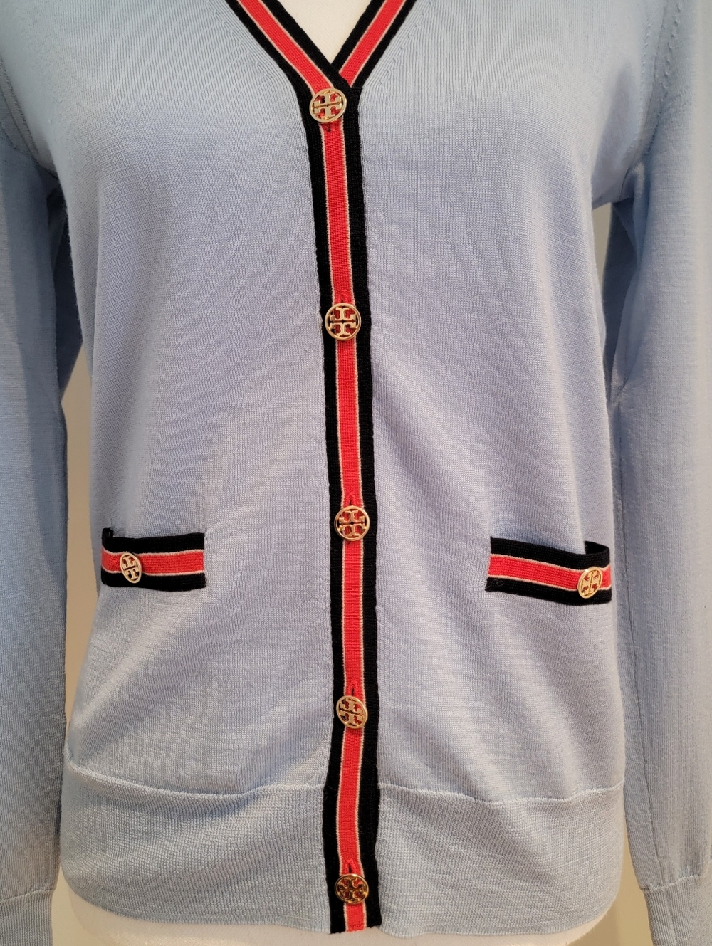 🖤 TORY BURCH MADELINE CARDIGAN SWEATER - Picture 3 of 11